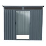 KOVINSKA VRTNA HIŠKA VITAVIA LIEGE 84, MAT ANTRACIT 180X226X119 - slika 4